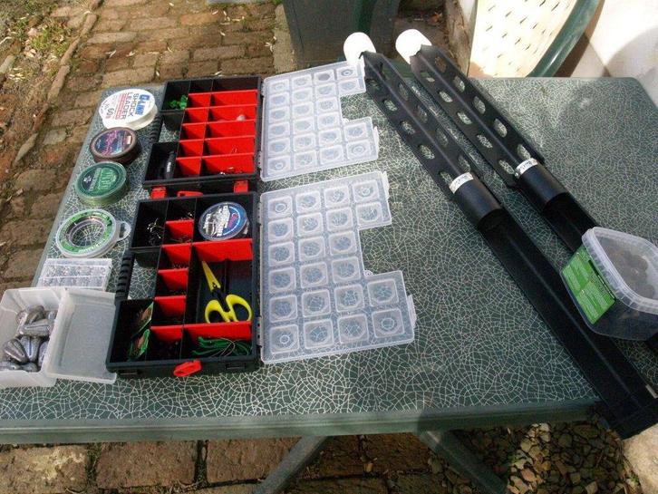 Allemaal kleine nieuwe uitrusting meervallen of roofdieren., Watersport en Boten, Hengelsport | Roofvissen, Nieuw, Complete set