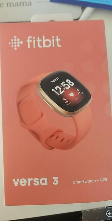 Fitbit versa 3, Enlèvement, Comme neuf, Rose, Fitbit