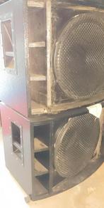 2 RCF LF18X401 in VERHEYDEN-dozen, Ophalen, Zo goed als nieuw, 120 watt of meer, Subwoofer