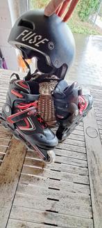 Rollerblades, helm, Sport en Fitness, Skeelers, Ophalen, Zo goed als nieuw