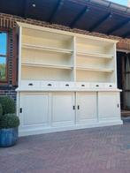 Massief houten boekenkast/bibliotheekkast GRATIS LEVERING, Ophalen of Verzenden, Zo goed als nieuw