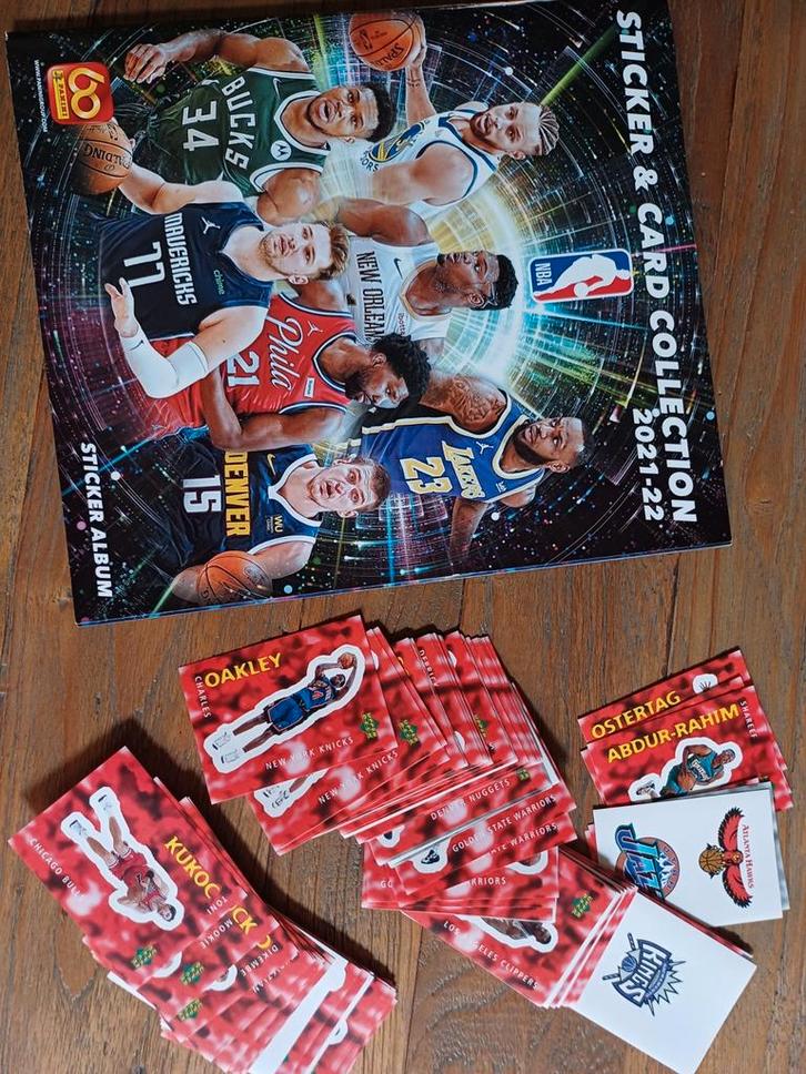 138 stickers Upper deck Basketball 1997, Hobby en Vrije tijd, Stickers en Plaatjes, Zo goed als nieuw, Meerdere stickers, Ophalen