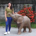 Statue Elephant Veau — Bébé éléphant Longueur 142 cm