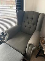 Mooie in orde berger fautauille+voetenbank, Maison & Meubles, Moins de 75 cm, Moins de 150 cm, Tissus, Une personne