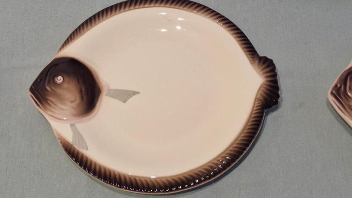 Longwy - Visservice volgens het model van Kopenhagen -, Antiek en Kunst, Antiek | Keramiek en Aardewerk, Ophalen of Verzenden