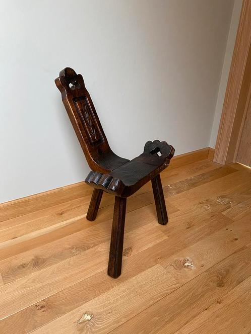 Spaanse stoel | Vintage | Brutalist, Antiek en Kunst, Antiek | Meubels | Stoelen en Sofa's, Ophalen of Verzenden