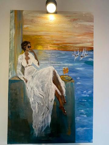 Romantic sunset” 110x70 beschikbaar voor biedingen