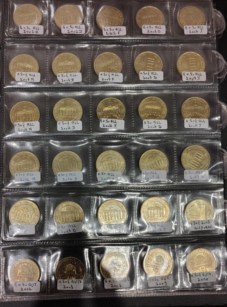 30 pieces de 0.50 cents Allemagne / Autriche, Postzegels en Munten, Munten | Europa | Euromunten, Duitsland, Ophalen of Verzenden