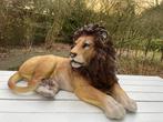 Beeld leeuw, woonkamer, tuin, zwembad, vijver 100cm, Ophalen, Nieuw, Kunststof, Dierenbeeld
