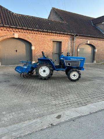 ***magnifique Iseki tu1400 17hp 3cil 4x4 avec cutter 797 heu, Enlèvement