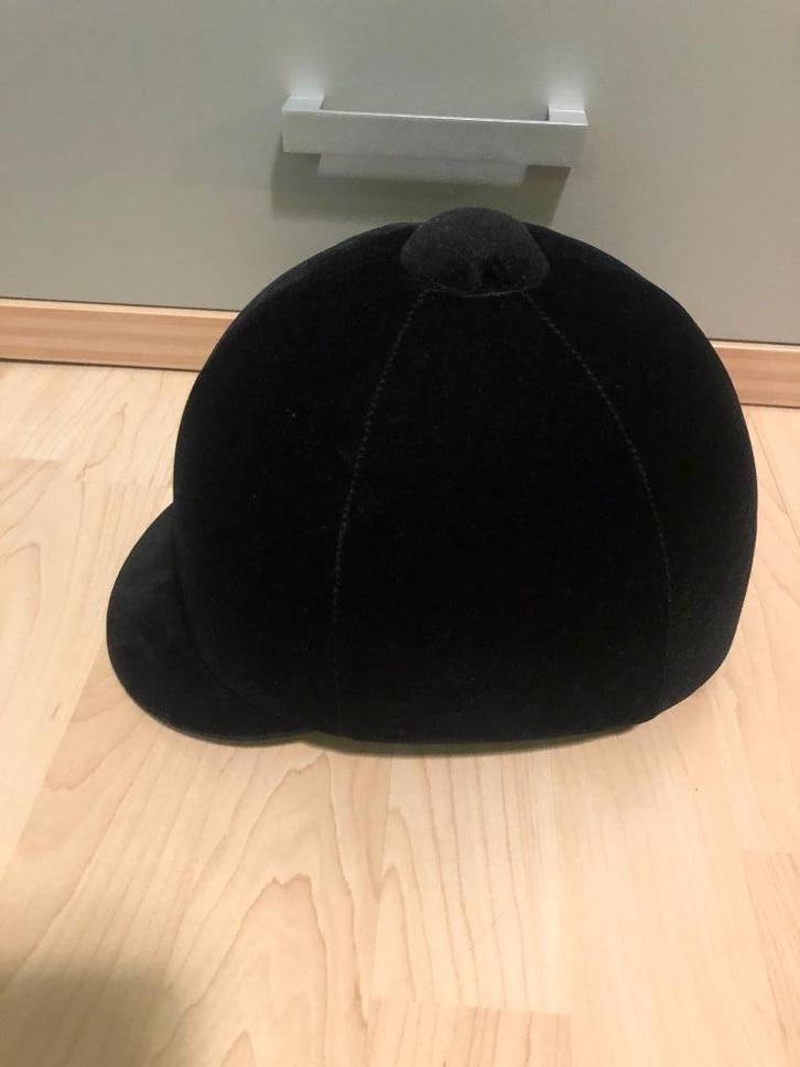 Paardrijhelm zwart van Horka, Dieren en Toebehoren, Paardrijkleding, Zo goed als nieuw, Kinderen, Cap, Recreatie, Ophalen of Verzenden