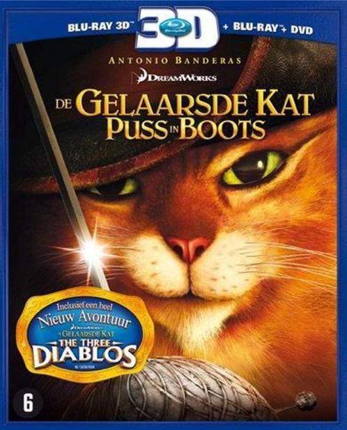 De Gelaarsde Kat 3D (3D+2D Blu-ray+Dvd), CD & DVD, DVD | Enfants & Jeunesse, Comme neuf, Film, Coffret, À partir de 6 ans, Enlèvement ou Envoi