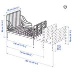 Lit enfant + matelas. Extensible., Enfants & Bébés, Chambre d'enfant | Lits, Comme neuf, 70 à 85 cm, Matelas, 180 cm ou plus