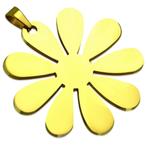 Bloem hanger in goudkleurig staal, Ophalen of Verzenden, Nieuw, Goud, Overige materialen
