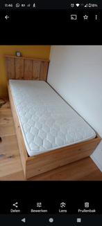 Stijgerhouten bed, zeer goede staat, Huis en Inrichting, Slaapkamer | Complete slaapkamers, Ophalen, Gebruikt
