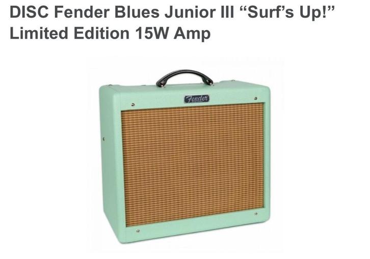 Gezocht : fender blues junior surf green, Musique & Instruments, Instruments à corde | Guitares | Électriques, Fender, Enlèvement