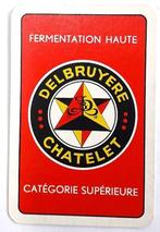 speelkaart van Brouwerij "Delbruyère" - Châtelet, Gebruikt, Ophalen of Verzenden