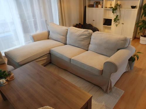 3 - zitbank "Ektorp" met chaise longen, Huis en Inrichting, Zetels | Zetels en Chaises Longues, Gebruikt, Driepersoons, 75 tot 100 cm