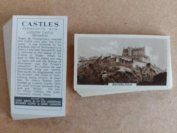 Castles complete set 25 chromos kastelen 1939 Cope Bros. beschikbaar voor biedingen