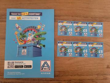 6 Aldi kortingsbonnen  (1 euro per stuk) beschikbaar voor biedingen