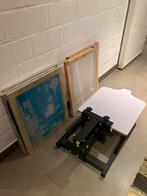 Table sérigraphie + 5 cadre, Ophalen