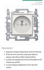 Prise niko blanc ou crème original neuf prix fixe, Enlèvement, Comme neuf