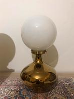 Design lamp met melkglazen bol., Ophalen of Verzenden