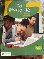 Zo gezegd 1.2 - A2 Waystage schriftelijk, Livres, Comme neuf, Enlèvement, Pelckmans, Enseignement supérieur