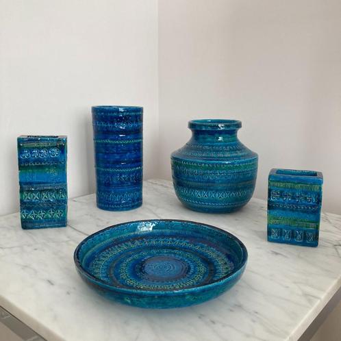 Collection de vases Bitossi en Rimini Blu par Aldo Londi, Antiek en Kunst, Antiek | Keramiek en Aardewerk, Ophalen