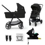 Poussette 4en1 Kinderkraft Newly – Noir, Gebruikt, Verstelbare duwstang, Ophalen, Kinderwagen