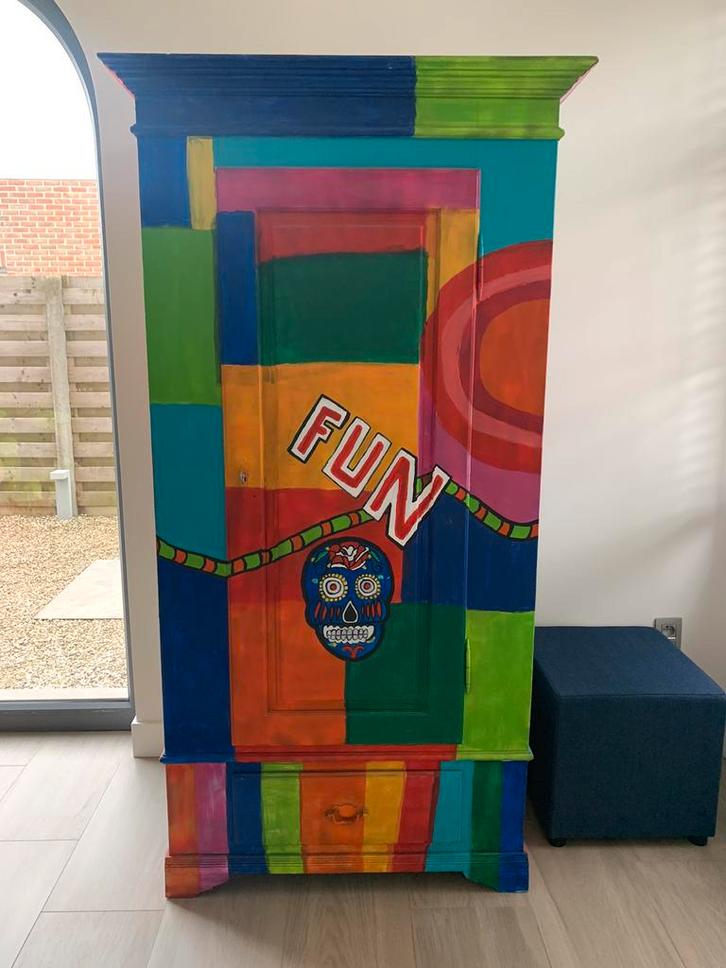 Decoratieve kast, Antiek en Kunst, Antiek | Meubels | Kasten, Ophalen