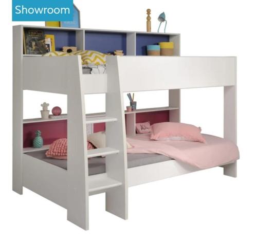 Wit stapelbed, Kinderen en Baby's, Kinderkamer | Stapelbedden en Hoogslapers, Gebruikt, Stapelbed, Ophalen