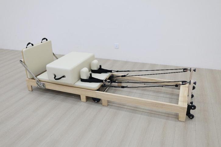 Nieuw - Wood Pilates Reformer - The Oak, Sport en Fitness, Fitnessapparatuur, Nieuw, Overige typen, Armen, Benen, Borst, Buik