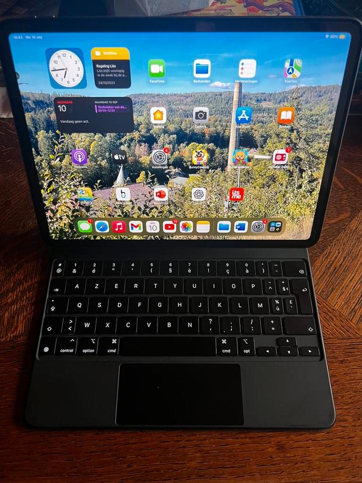 Ipad pro 11inch + magic keyboard + case en nieuwe lader, Informatique & Logiciels, Apple iPad Tablettes, Comme neuf, Apple iPad Pro