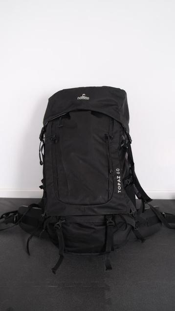 Sac à dos de randonnée Nomad Topaz 60 L noir, Enlèvement ou Envoi, Comme neuf, Sac à dos