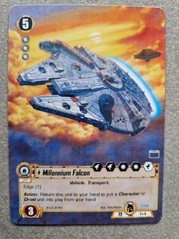 Star Wars Jce Lcg The Card Game Millennium Falcon FFG promo beschikbaar voor biedingen