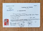 Fléron 1947 - certificat de civisme, Envoi, Autres, Autres types