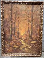 Huile sur panneau ruisseau signe Paul schouten, Antiquités & Art, Enlèvement ou Envoi