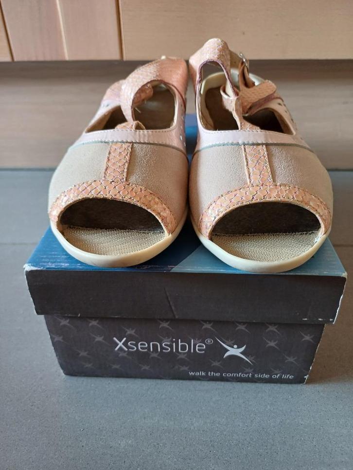 dames sandalen maat 38 merk xsensible, Kleding | Dames, Schoenen, Gedragen, Sandalen of Muiltjes, Beige, Ophalen of Verzenden