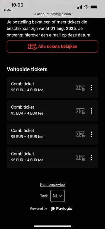 Tickets Marktrock Leuven vr 22 en za 23 aug 2025 (4 stuks) beschikbaar voor biedingen