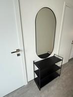 Industriële Spiegel + rekje, Ophalen, Zo goed als nieuw
