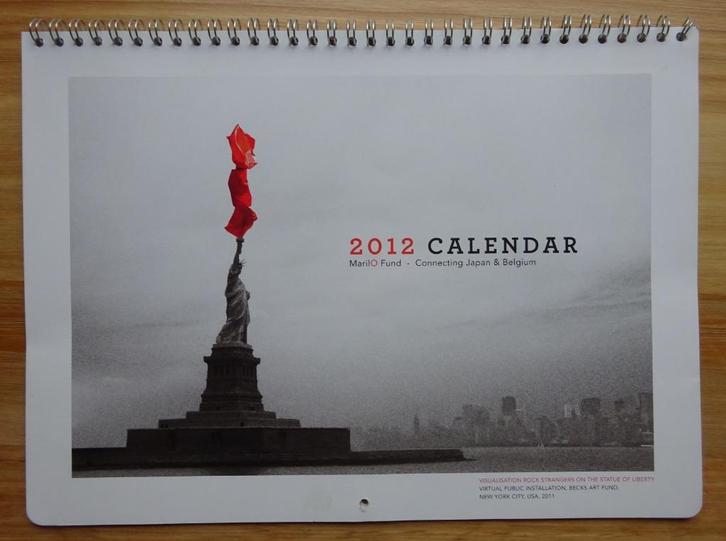 Kalender 2012 - Arne Quinze- 9 prenten, Boeken, Kunst en Cultuur | Beeldend, Zo goed als nieuw, Ophalen of Verzenden