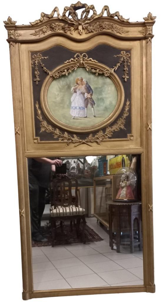 grote vergulde hallspiegel, Antiek en Kunst, Antiek | Spiegels, Ophalen
