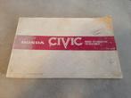Honda Civic instructieboekje, Auto diversen, Handleidingen en Instructieboekjes, Ophalen of Verzenden