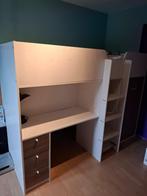 Lit surélevé avec bureau, Kinderen en Baby's, Kinderkamer | Stapelbedden en Hoogslapers, Ophalen, Gebruikt, Overige typen