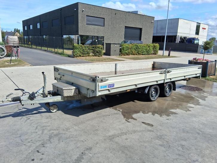 Nette aanhangwagen Hapert 5m   2670kg laadvermogen, Auto diversen, Aanhangers en Bagagewagens, Gebruikt, Ophalen