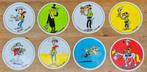 Lucky Luke complete reeks 8 stickers Samo Chips Morris, Ophalen of Verzenden, Overige figuren, Zo goed als nieuw, Plaatje, Poster of Sticker