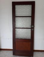 Porte avec verre, Bricolage & Construction, Fenêtres & Moustiquaires, 200 à 215 cm, Verre, Enlèvement, Utilisé