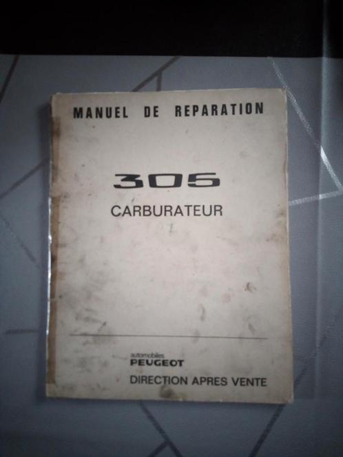 manuel réparation Peugeot 305, Auto diversen, Handleidingen en Instructieboekjes, Ophalen of Verzenden