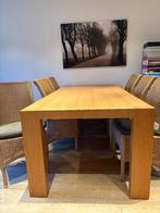 Eettafel, Huis en Inrichting, Tafels | Eettafels, Ophalen, Eikenhout, 200 cm of meer, 50 tot 100 cm